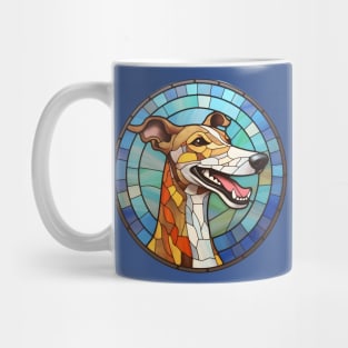 Stained Glass Greyhound Mug